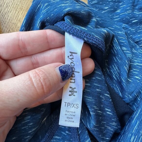 Kyodan Blue Space Dye Leggings Cropped Size XS - Picture 4 of 12